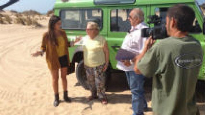 Haciendo "la croqueta" en las dunas de Doñana