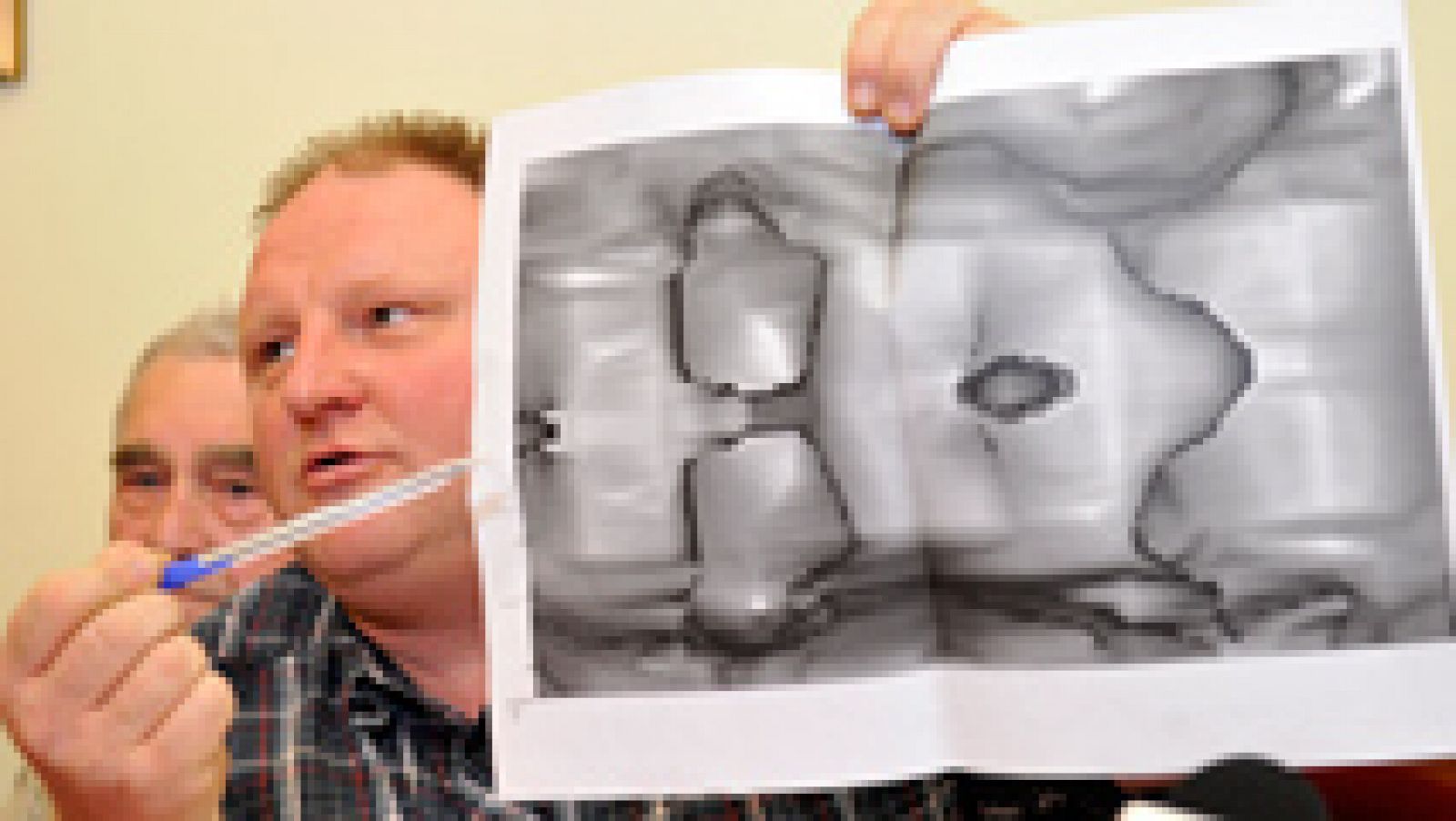 Los descubridores del tren del oro nazi muestran imágenes del georradar