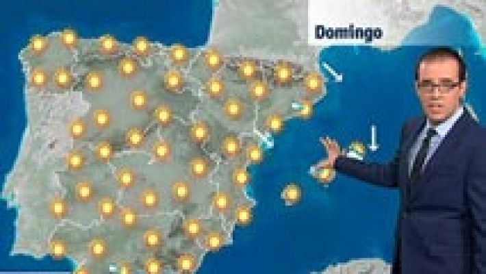El tiempo - Domingo soleado y con temperaturas altas