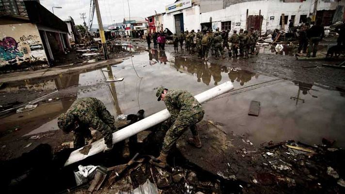 Telediario 1 - La región de Coquimbo es la más afectada por el terremoto