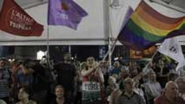 Telediario 1 - Tsipras renueva su victoria en Grecia