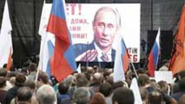Telediario 1 - Marcha en Rusia contra las políticas de Putin