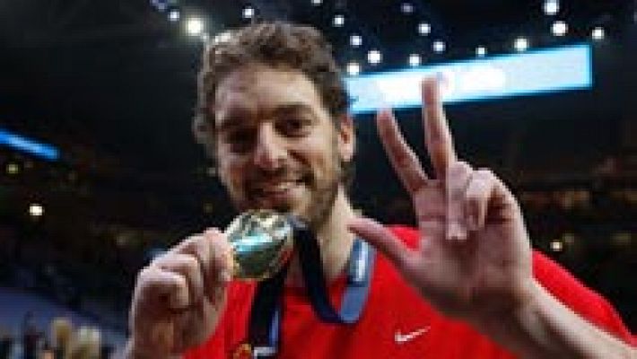 Telediario 1 - Pau Gasol: "Yo vine a ganar, no es un triunfo inesperado"