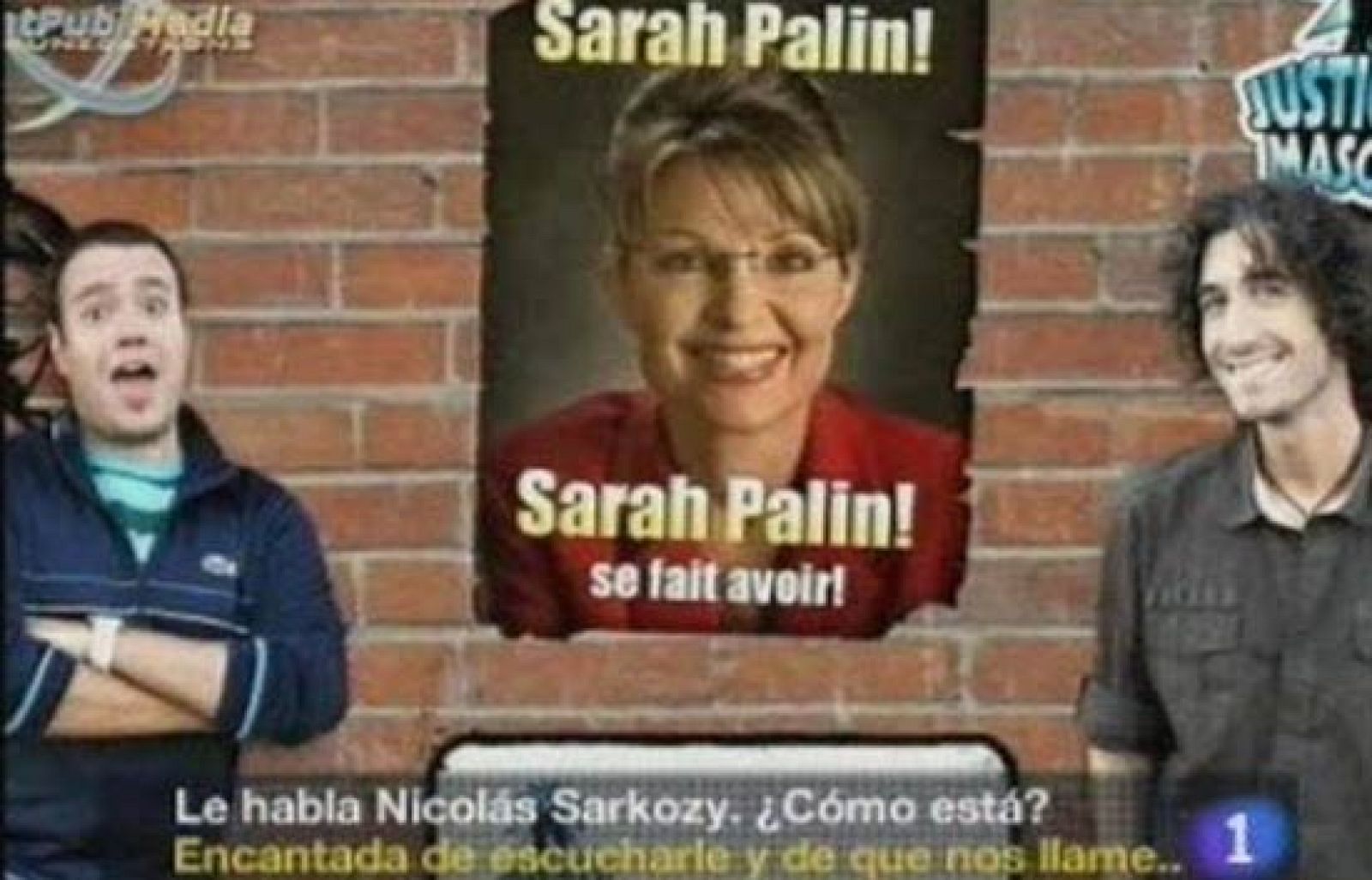 La candidata republicana a la vicepresidencia de EE.UU., Sarah Palin, cayó en la broma de una radio canadiense y creyó estart hablando con el presidente de Francia, Nicolas Sarkozy, a quien le reconoció que "quizá" aspire a la presidencia en el futuro. (02/11/08) 