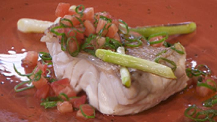 Torres en la cocina - Mero a la sal con vinagreta