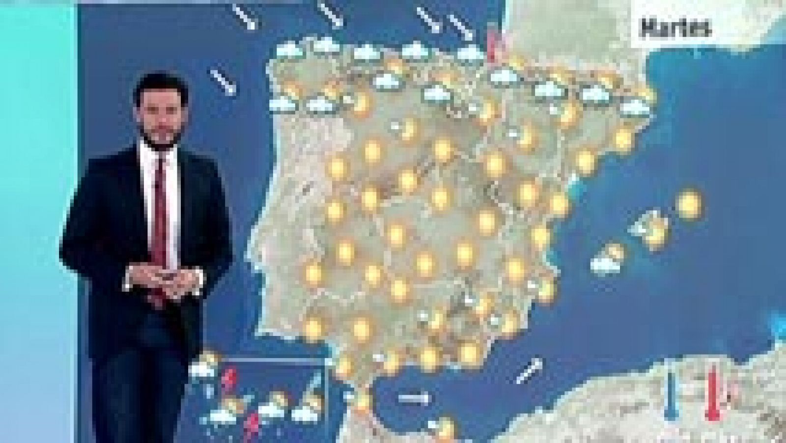 Lluvias en Canarias y descenso de las temperaturas en el norte peninsular