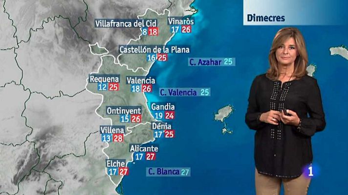 L'informatiu - Comunitat Valenciana - El tiempo en la Comunidad Valenciana - 22/09/15