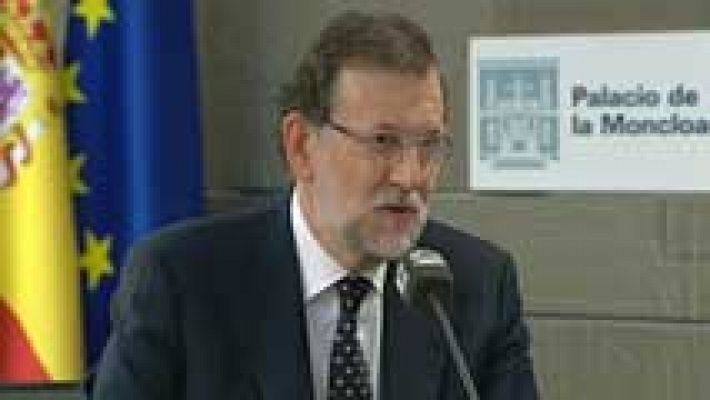 Telediario 1 - Mariano Rajoy: "Ni los escaños ni los votos sirven para legitimar una operación ilegal"