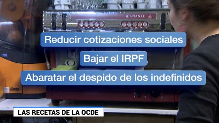 Telediario 1 - España no sale bien parada en el último informe de la OCDE sobre empleo y educación