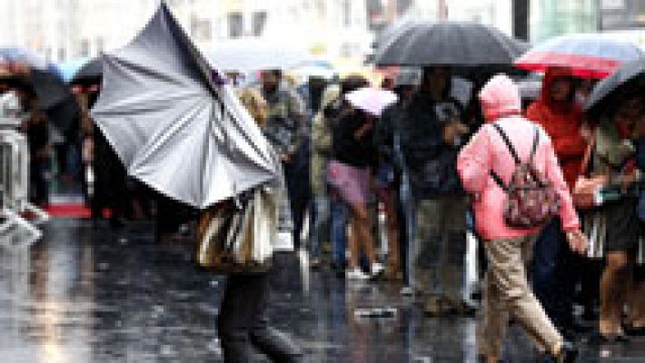 Lluvias y temperaturas en descenso