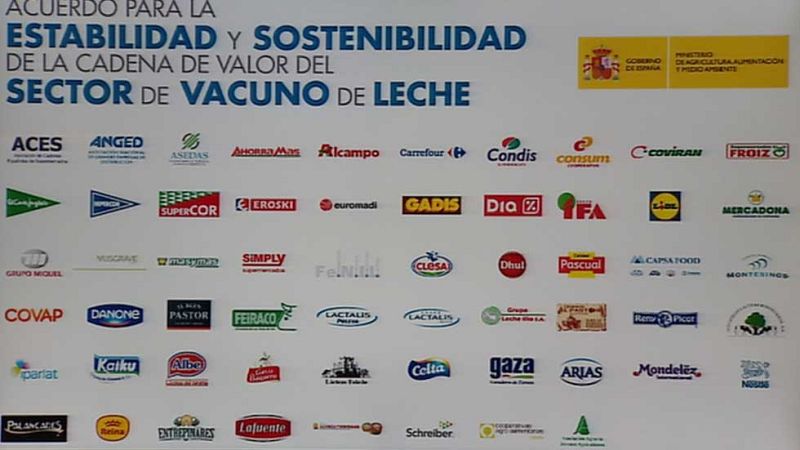 Ganaderos, industria láctea y distribuidores llegan a un acuerdo propuesto por Agricultura 