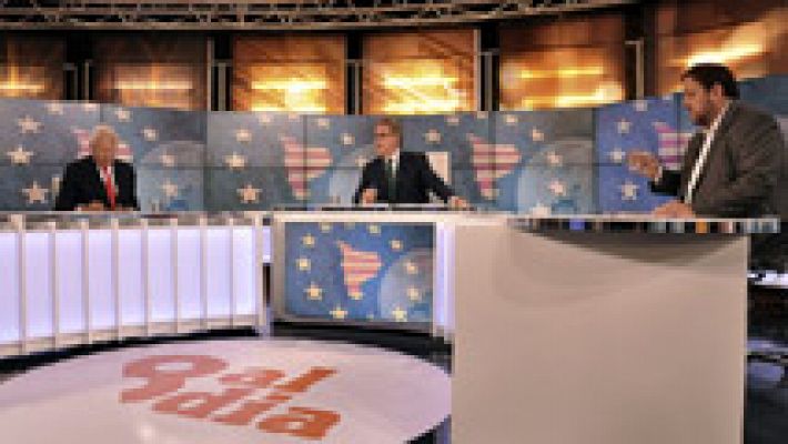  - Margallo defiende las ventajas de una Cataluña en España ante un Junqueras que reniega de "profecías apocalípticas"