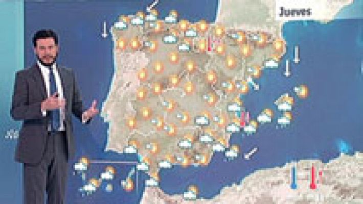El tiempo - Chubascos en el sureste y más calor en el norte