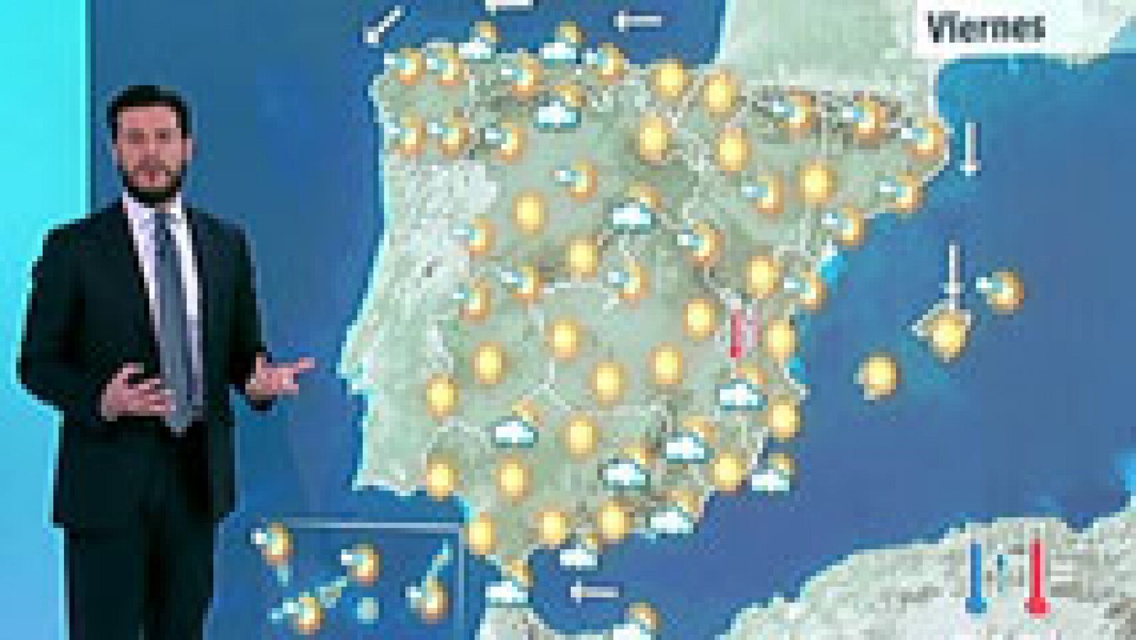 Cielo mayormente despejado en casi todo el país