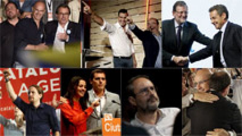 Los partidos catalanes cierran la campaña electoral del 27S