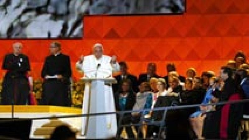 El papa dedica palabras de apoyo a los inmigrantes en Filadelfia