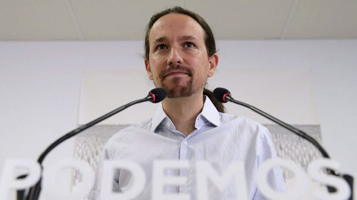 Telediario 1 - Podemos promete convocar un referéndum en Cataluña en el que pedirá el "no"