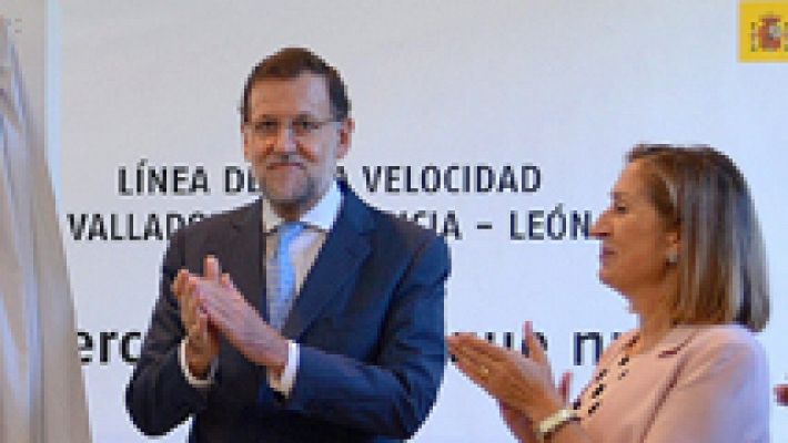 Rajoy inaugura el AVE a León