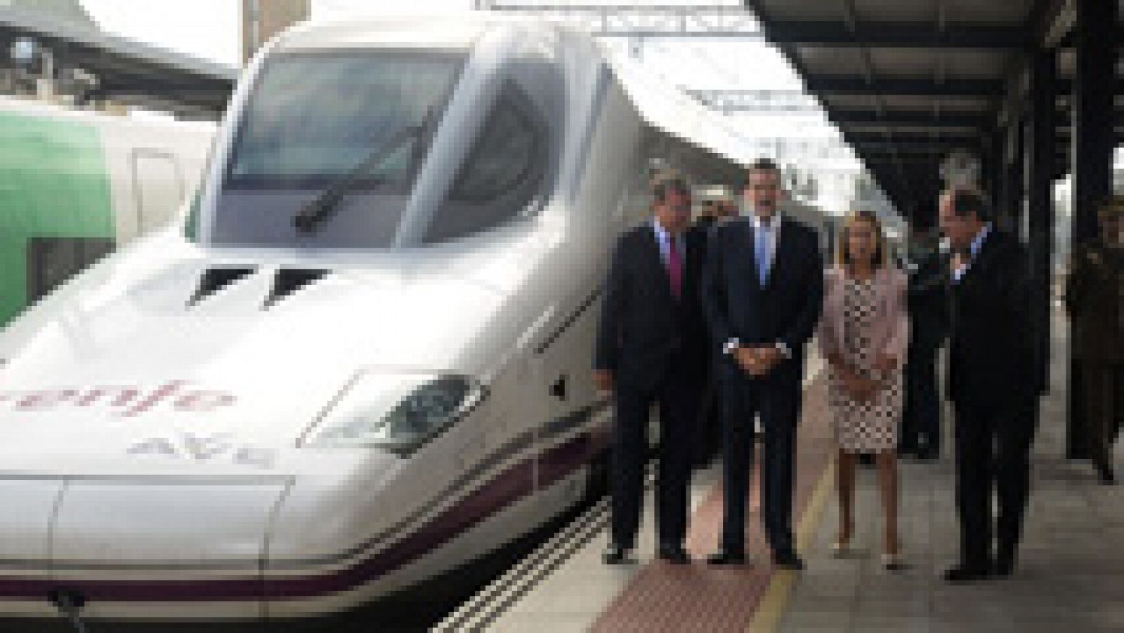 Telediario 1: Rajoy inaugura la línea entre Palencia y León tras siete años de trabajo | RTVE Play