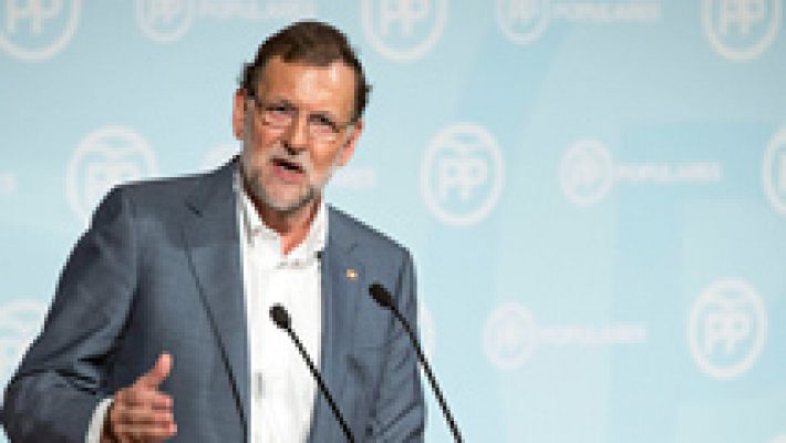 Telediario 1 - Rajoy alerta de que el 20 de diciembre España se juega "recuperarse o volver a la crisis"