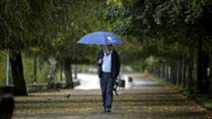 Lluvias fuertes en Galicia y en el Sistema Central