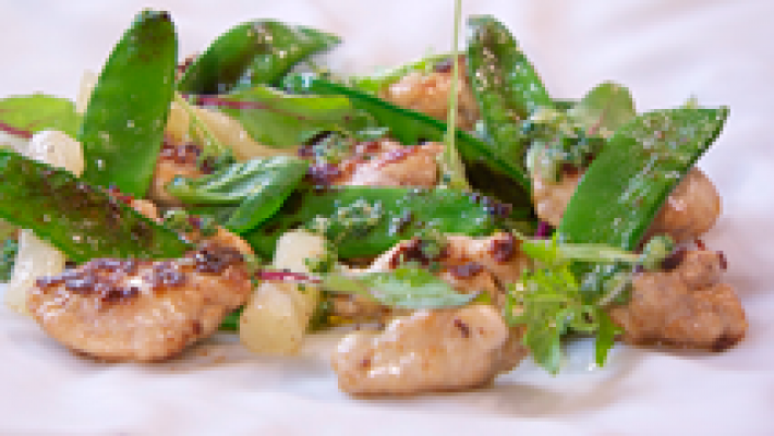 Torres en la cocina - Receta de mollejas de cabrito con chimichurri