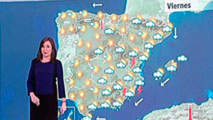 El tiempo - Chubascos y tormentas fuertes en el sureste