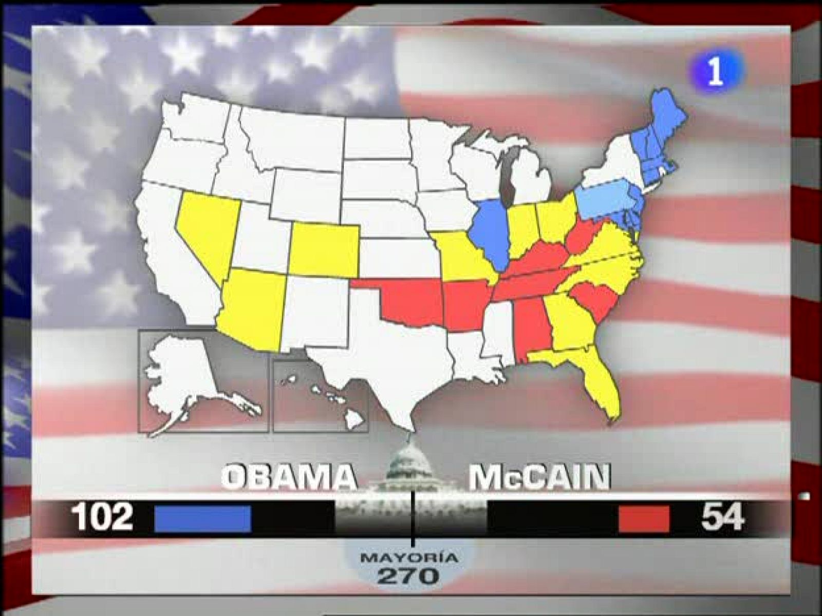 Especial informativo - Noche electoral EE.UU. 2008 - Cuarta hora - Especiales informativos | Ver