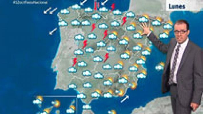 El tiempo - Lluvias abundantes en el noroeste peninsular