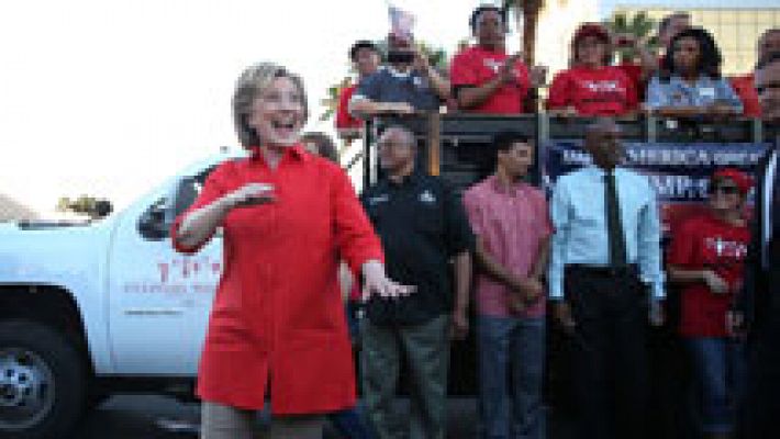 Telediario 1 - Primer debate entre los aspirantes demócratas a la presidencia de Estados Unidos