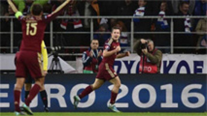 Telediario 1 - Rusia jugará la Eurocopa y manda a Suecia a la repesca