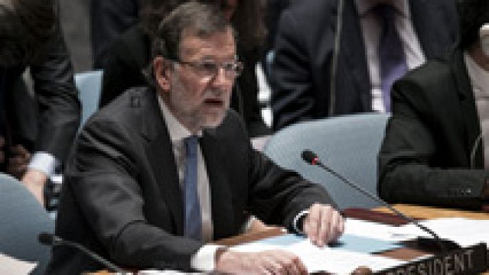 Telediario 1 - Rajoy asegura en la ONU que la desigualdad de género es una "amenaza para la paz y la seguridad"