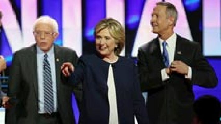 Clinton y Sanders monopolizan el debate demócrata