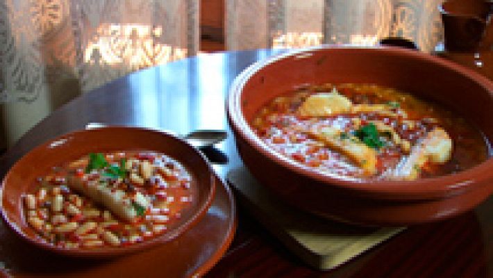 Receta de judías con bacalao