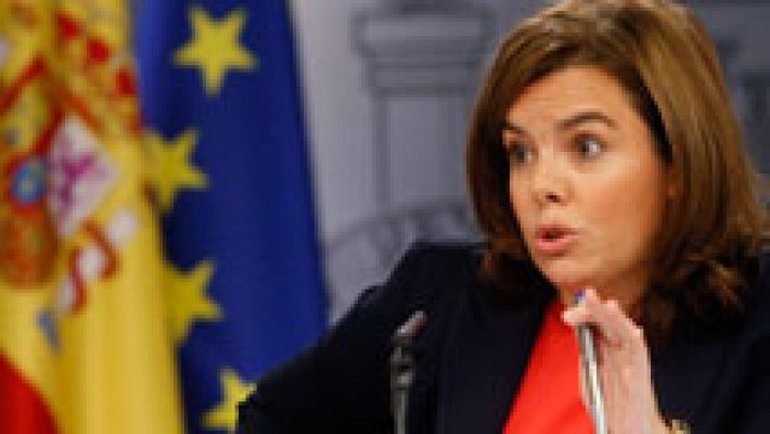 Telediario 1 - Sáenz de Santamaría: 'Artur Mas piensa que la democracia es él y la democracia es cumplir la ley'