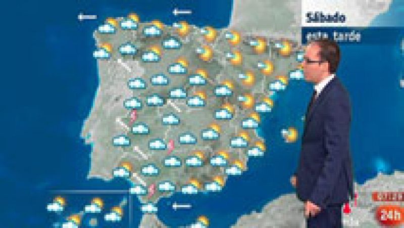 Viento y chubascos fuertes en Extremadura y oeste de Andalucía