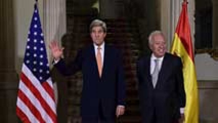 Telediario 1 - Primera visita de John Kerry a España