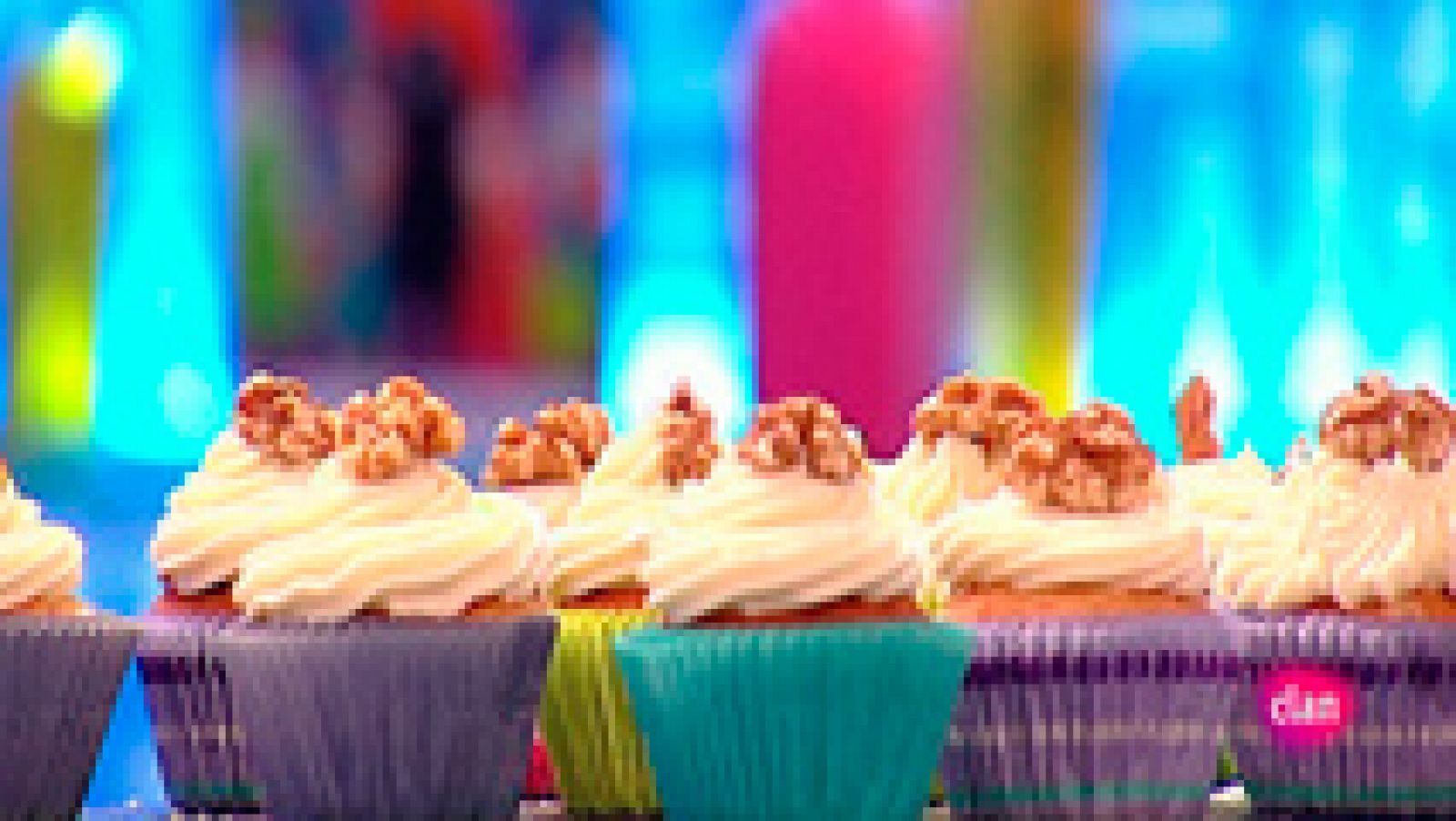 Receta de cupcakes de plátano, vainilla y nueces