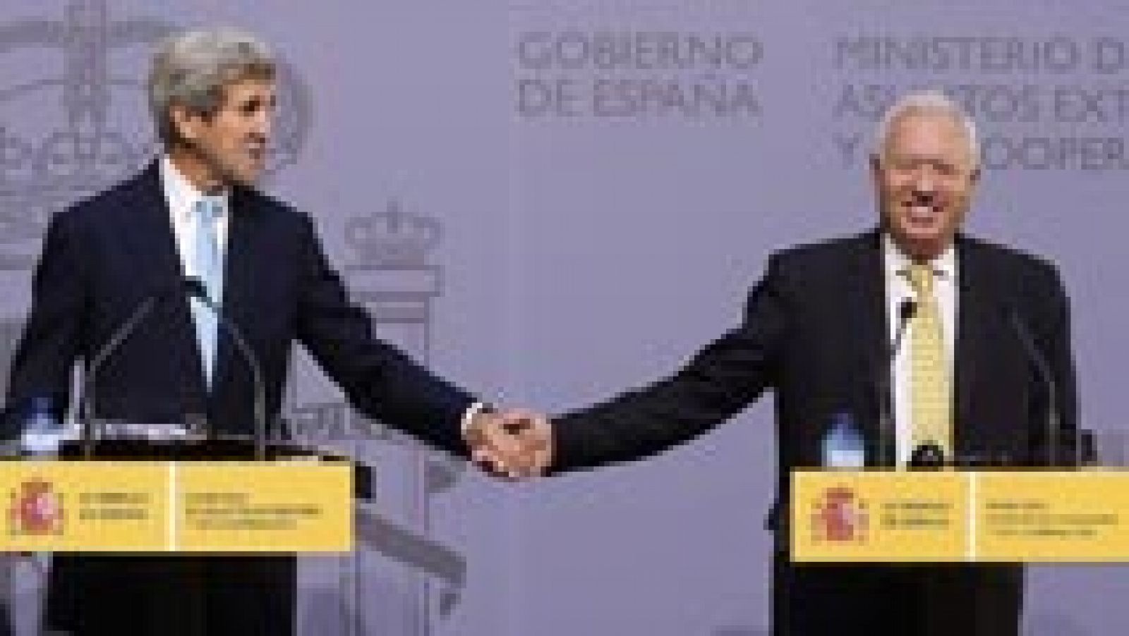 Telediario 1: John Kerry reitera su apoyo a una España "fuerte y unida" | RTVE Play