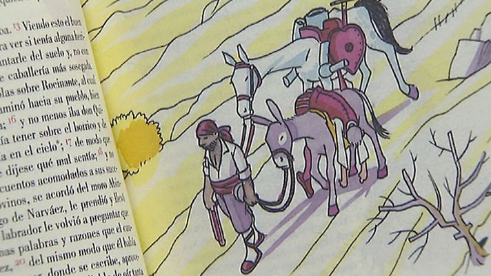 Telediario 1 - Se presenta una nueva edición de la obra del Quijote con más humor e ilustraciones