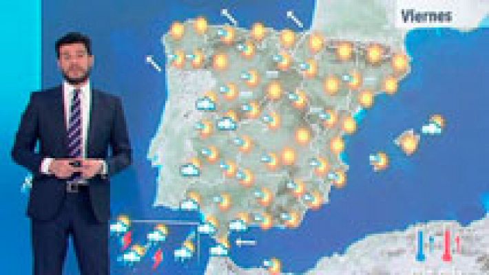 Precipitaciones localmente fuertes en Canarias