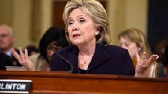 Telediario 1 - Clinton comparece en el Congreso para hablar de sus correos
