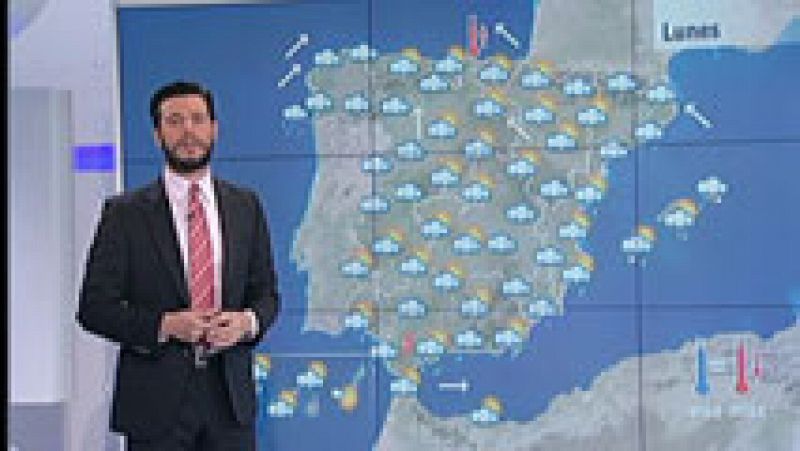 Jornada inestable con precipitaciones en casi todo el país