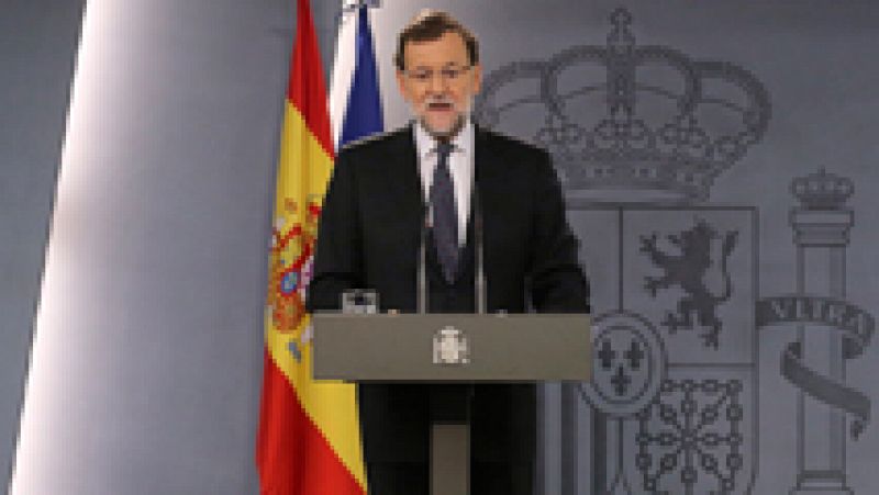 Rajoy "garantiza" que la resolución de independencia en Cataluña de JxSí y la CUP "no tendrá efecto alguno" 