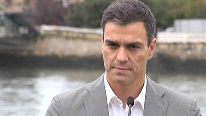 Telediario 1 - Pedro Sánchez cree que la propuesta secesionista es una medida antidemocrática a la que hay que hacer frente con diálogo