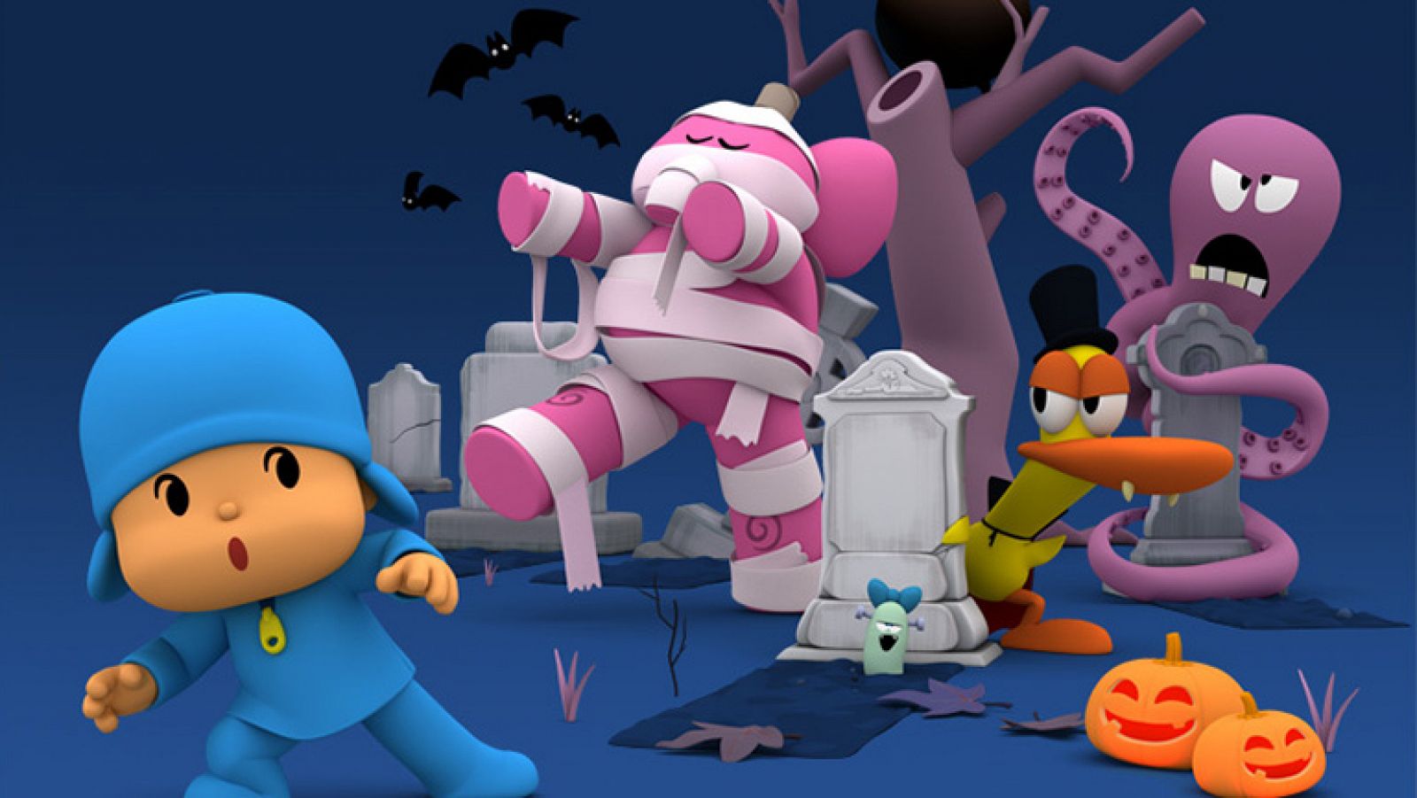 Pocoyó baila la canción de Halloween