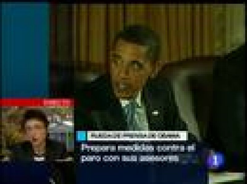 El presidente electo de Estados Unidos, Barack Obama, ha instado al Congreso a aprobar un plan de estímulo económico y dijo que tan pronto como asuma el cargo "tomará todas las medidas necesarias" contra la crisis (07/11/08).