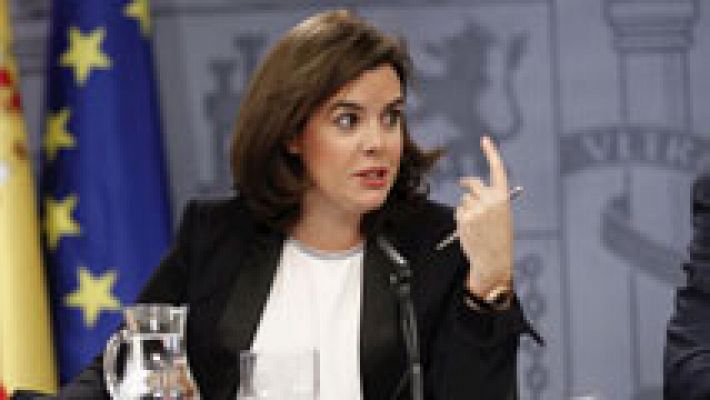 Telediario 1 - Sáenz de Santamaría: "El primer pacto por España es nuestra Constitución"