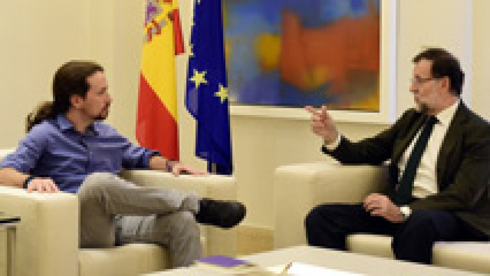 Telediario 1: Rajoy se reúne con Rivera e Iglesias en la Moncloa para abordar la deriva soberanista | RTVE Play