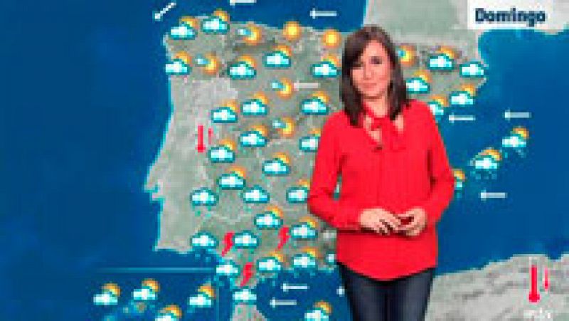 Lluvia fuerte en Andalucía y Levante y viento fuerte en el sureste